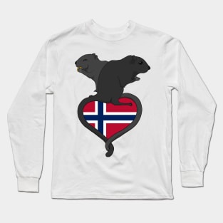 Gerbil Norway (dark) Long Sleeve T-Shirt